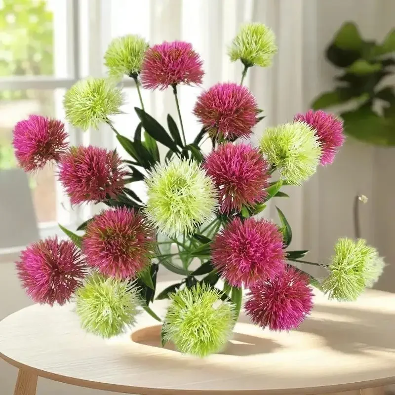 5Pcs Artificial Flowers Outdoor Garden Wedding Bouquets Festival Decor Vases Home Table Room Scrapbook Diy Party Gifts Hydrangea