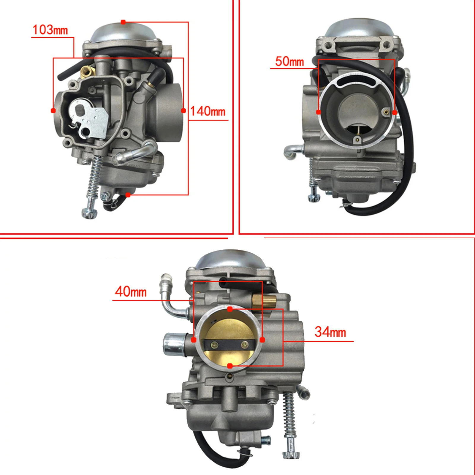 Carburetor For Polaris Magnum 425 (1998 1997 1996 1995) 2x4 4x4 6x6 &1999-2009 Ranger 500 & 2001-2008 Sportsman 500 ATV