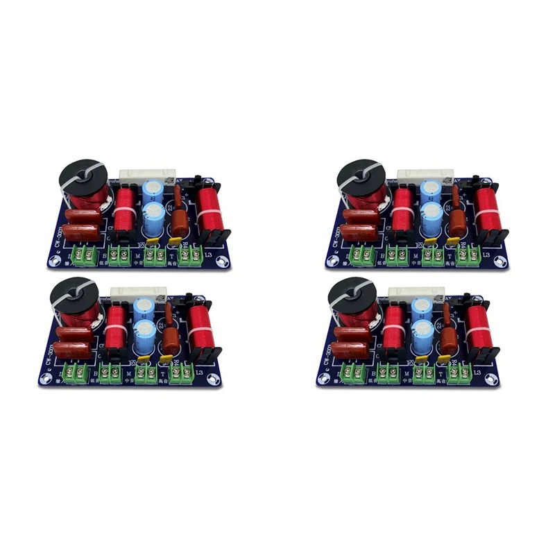 

N15R-4PCS 3-полосный 250 Вт 850/5200 Гц делитель частоты DIY схема фильтра динамика высокие частоты средние басы Hi-Fi стерео аудио кроссовер