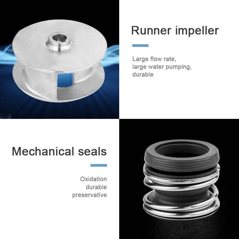 Bomba de água submersível de esgoto de cabeça alta Bomba de elevação de esgoto Bomba de esgoto submersível de ferro fundido para água profunda