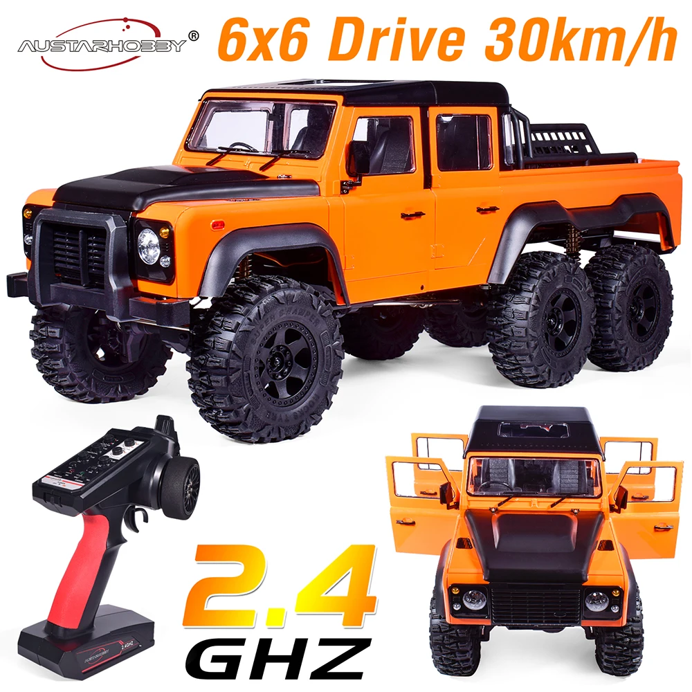 

AUSTARHOBBY AXX6 6X6 6WD RTR Hard Shell 1/10 RC Electric Remote Control Model Car Off-road Crawler Adult Children Toys