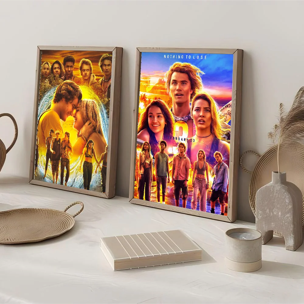 Classic TV Show Outer Banks Poster Self-adhesive Art Waterproof Paper Sticker Coffee House Bar Room Wall Decor