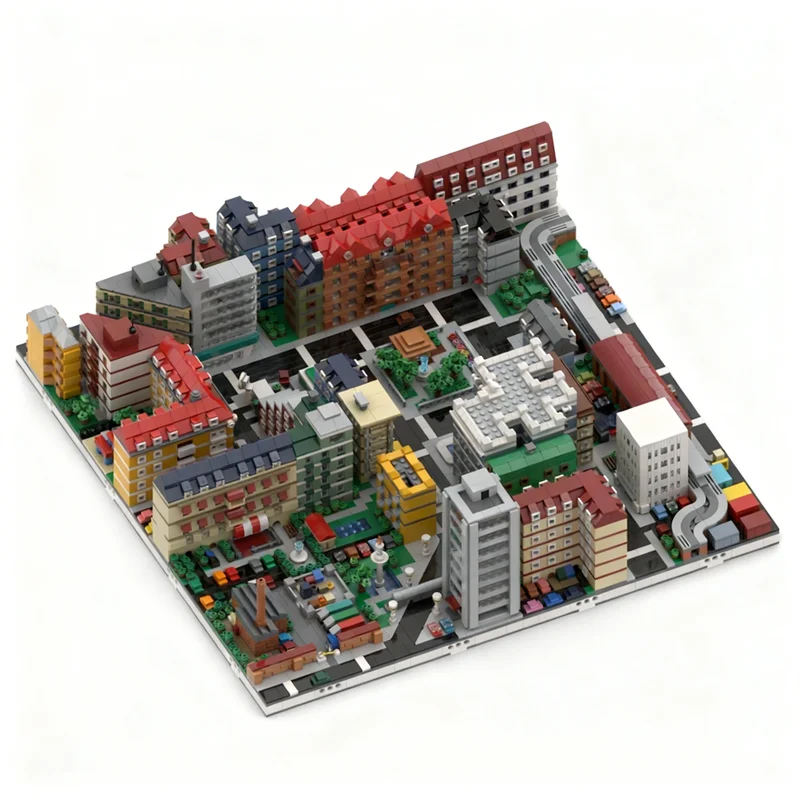 8427pcs MOC Architecture Micropolis Collection 1 16 Nice Fitting Modules Model Building Blocks Architecture Toys Christmas Gifts