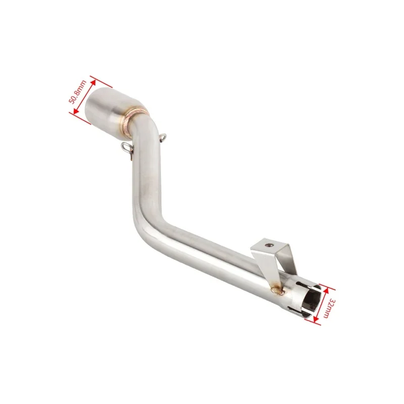 Modified Motorcycle Escape Exhaust Mid Link Pipe Fit for Keeway TX125 Enduro/TX 125 SM 2012 2013 2014 2015‑2018 2019 2020 2021