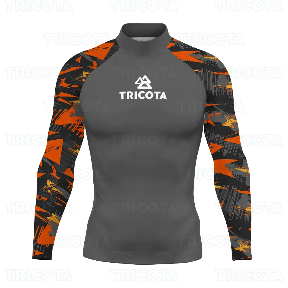 

Swimming Rashguard Surfing T-shirts Men Long Sleeve Rash Guard Basic Skins Swimwear UV Protection Beach Diving Surfing Clothing