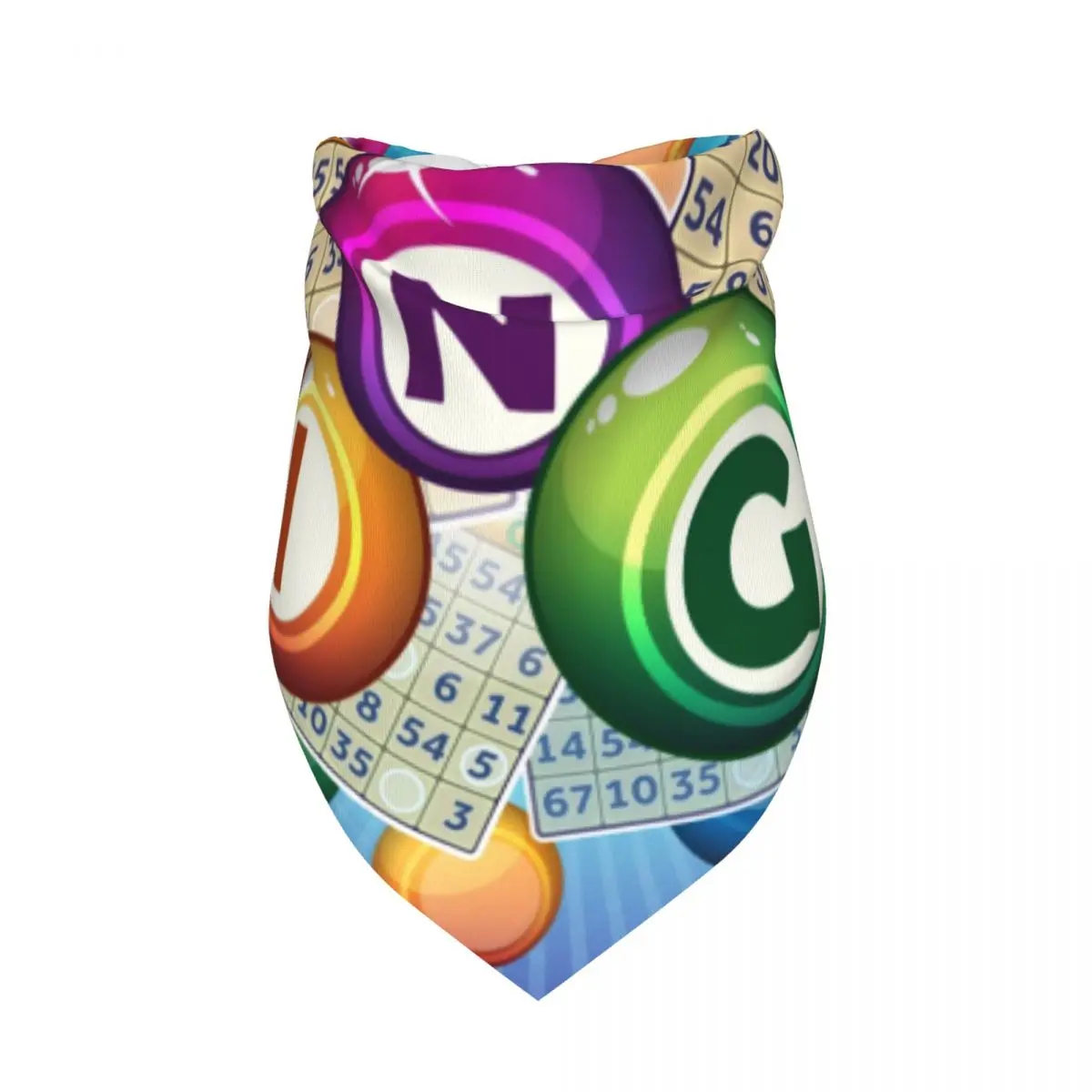 Bingo Paper Game Pet Scarf Polyester Cats Puppies Bandanas Funny Triangle Bibs Pet Accessories