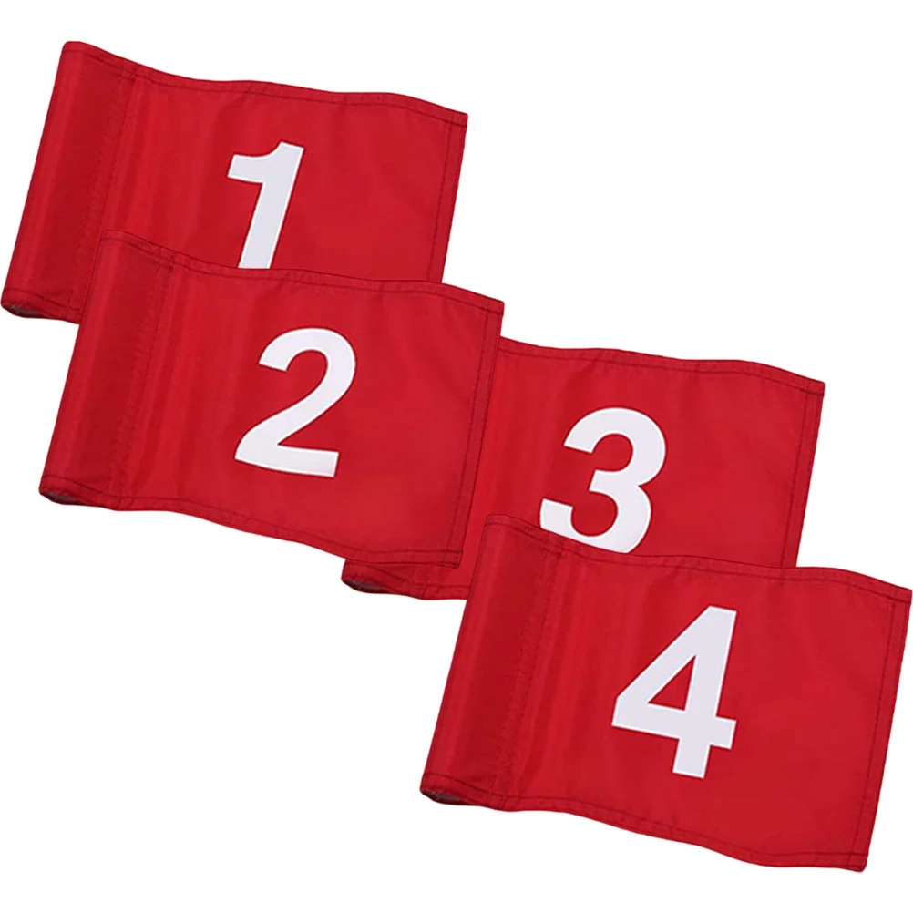 Golfing Numbers Flags Mini Indoor Golf Flagstick Practical Golfing Flags Small Golfing Flags Yard Indoor Outdoor Backyard