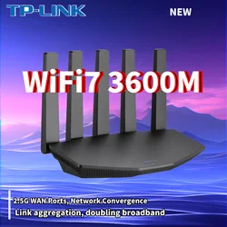 TP-LINK WiFi7 BE3600 Router 2.5G Gigabit Ethernet Port Home High Speed Internet Connection 2 WAN Ports Convergence Acceleration