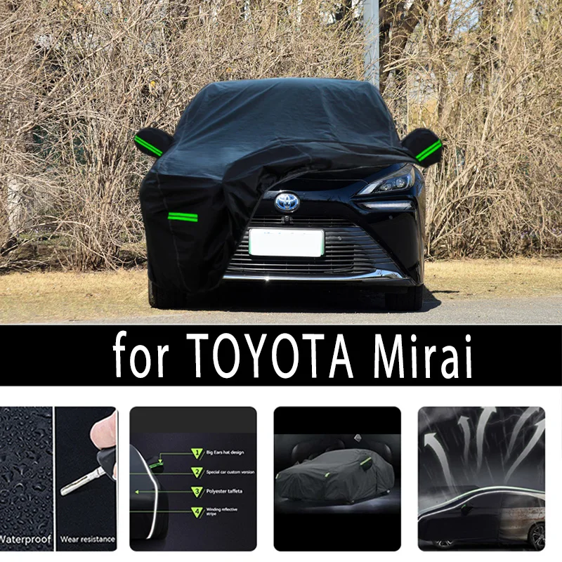 

Защитные полноразмерные автомобильные Чехлы для TOYOTA Mirai, солнцезащитный козырек, водонепроницаемые пылезащитные внешние автомобильные аксессуары