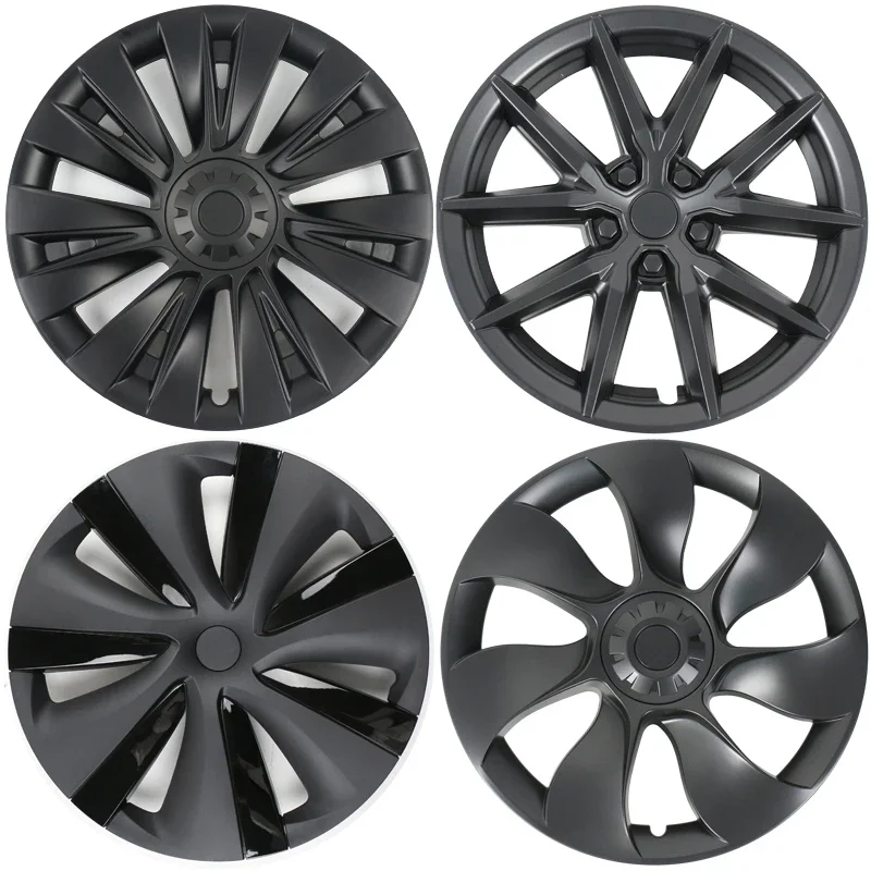 Wheel Covers For Tesla Model 3/Y 2024 19 Inch 4 Pcs Rim Protector Gemini Wheel Cover Replacement Compatible With Tesla