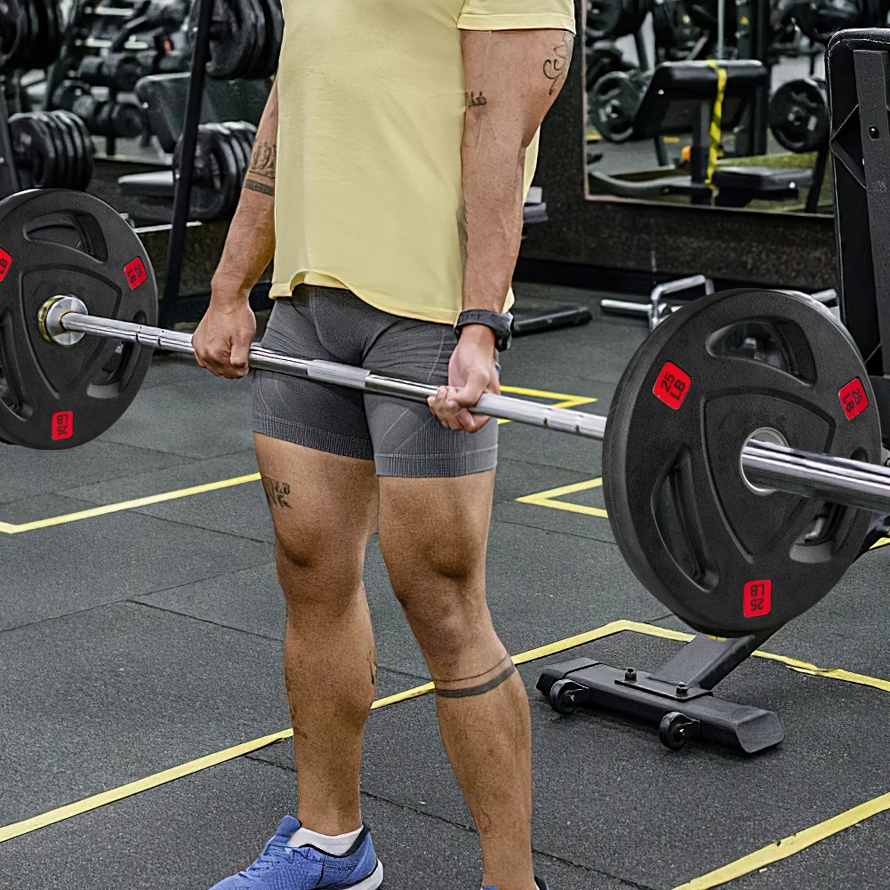 ألواح وزن من الحديد الزهر لكمال الأجسام ، مطلية بالمطاط ، لوحة وزن لتدريب القوة ، كمال الأجسام الأولمبي ، 2"