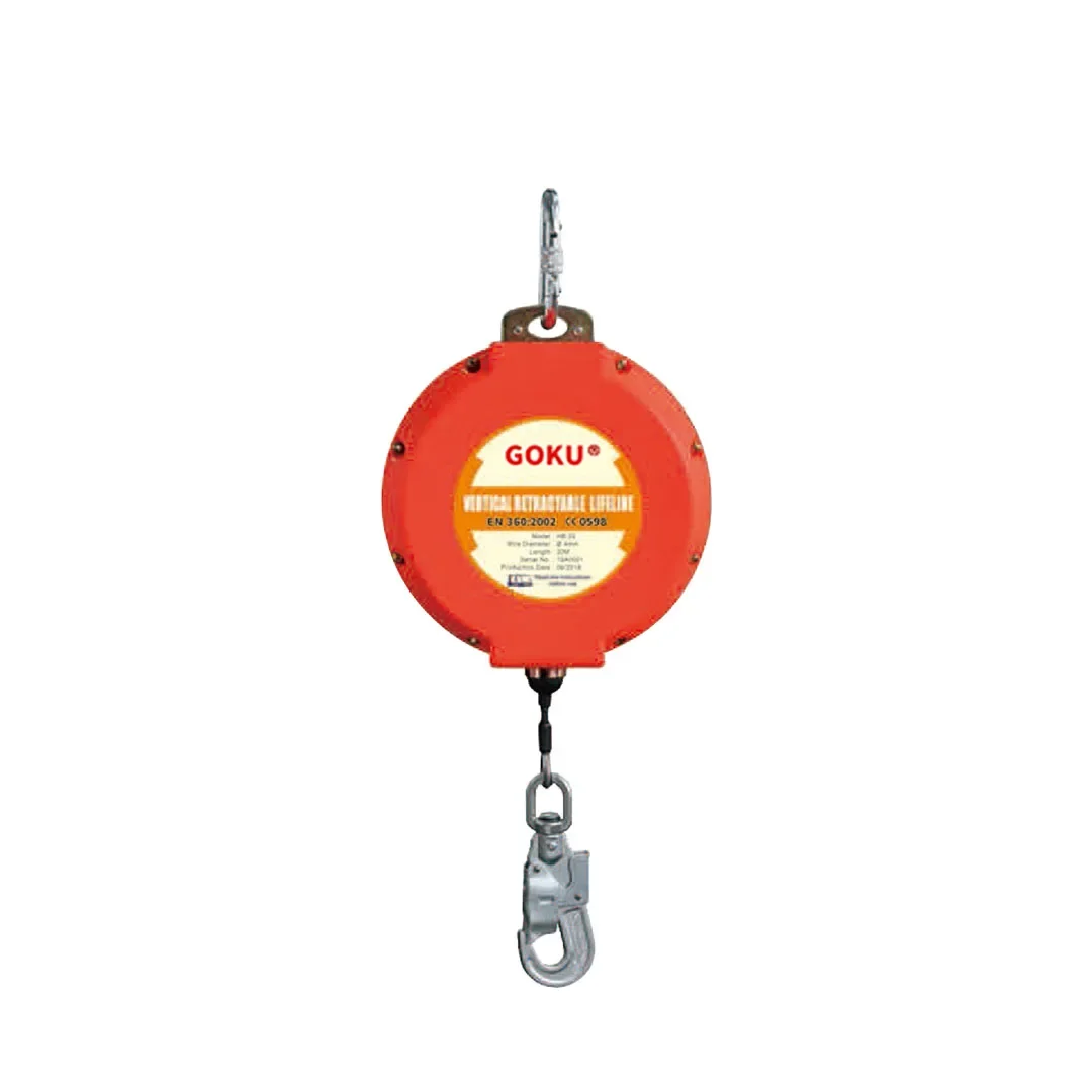 20m Cable Safety Fall Protection Retractable Lanyard Self Retracting Lifelines Fall Arrester