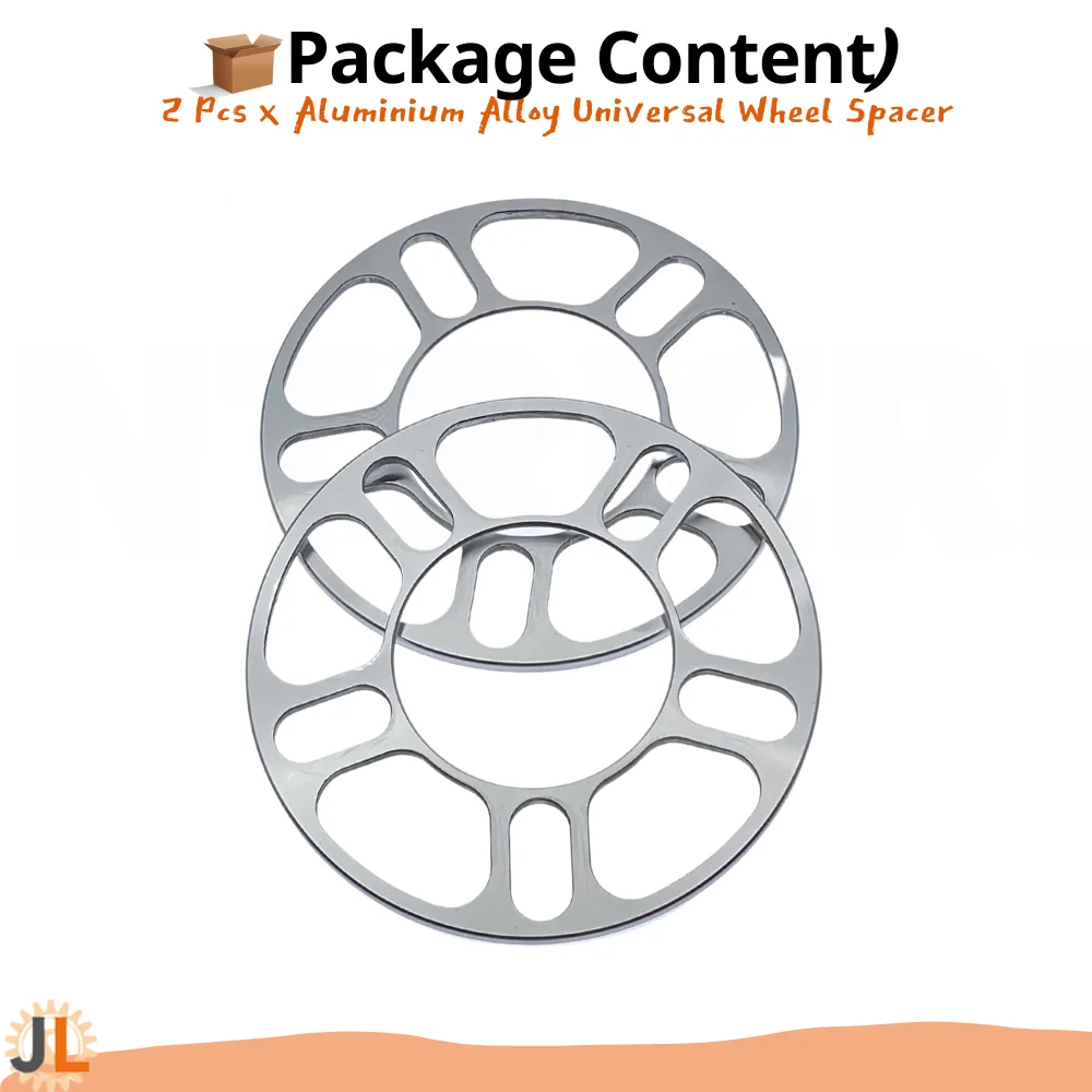 Entretoises de roue universelles pour la plupart des roues, 5mm, PCD 100 à 120.65, motif de boulons, moyeu 5x100, 5x108, 5x114.3, quantité de grotte de roue (2)