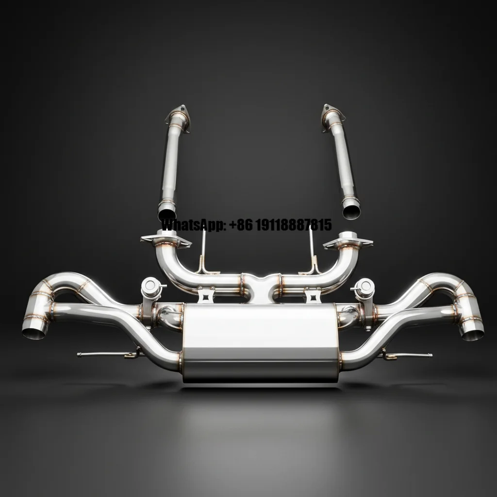 New He Auto Exhaust Pipes for Aston Martin Vantage V8 4.7 2009-2022 Stainless Steel Muffler Car Exhaust System 1 Year Warranty