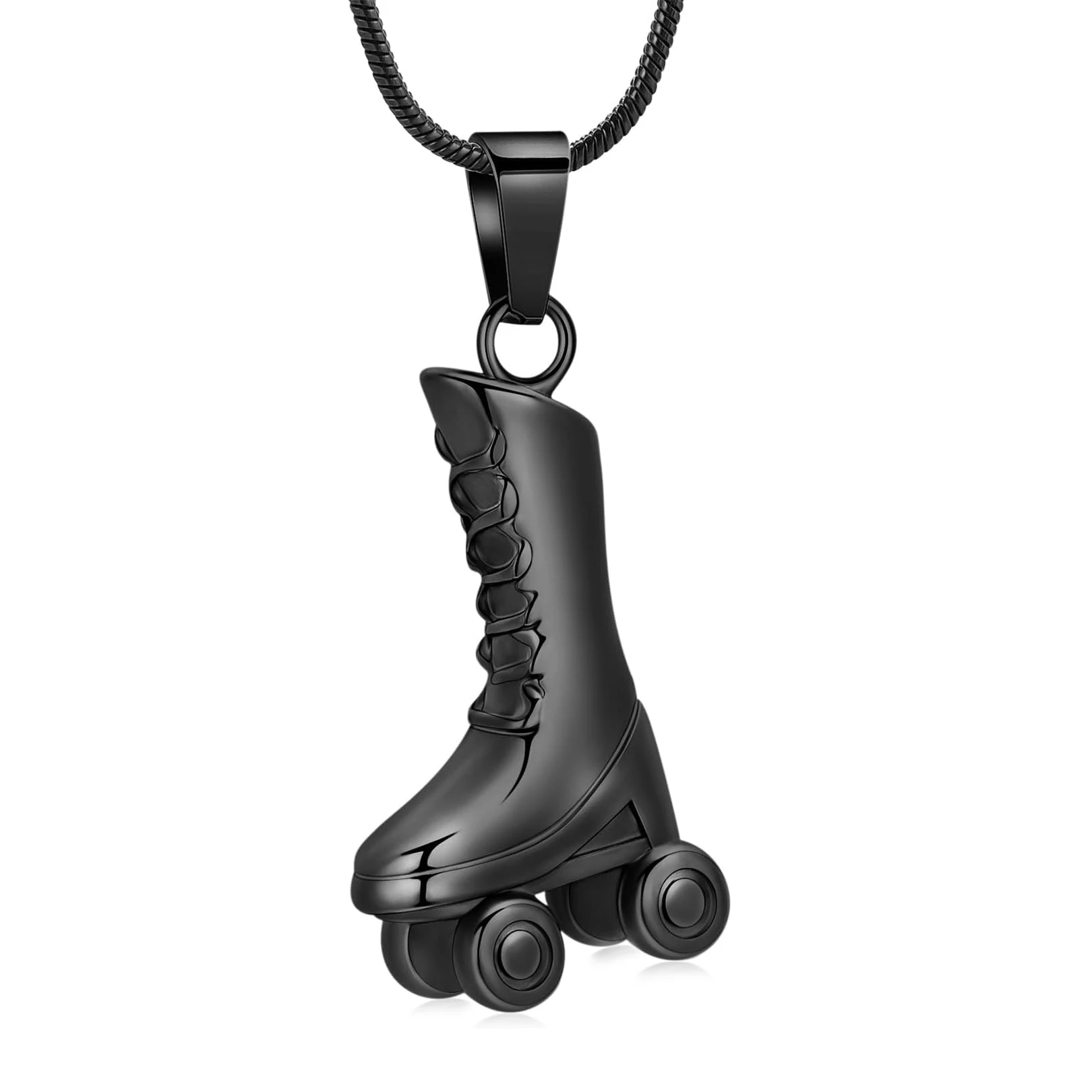 Cremation Jewelry for Ashes Pendant - Roller Skate Urn Necklace Colorful Keepsake Urn Memorial Ash Jewelry for Women Men