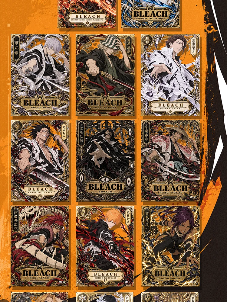 BLEACH Thousand-Year Blood War Standard Collectible Trading Cards Kurosaki Ichigo Rukia Anime Rare TCG Cards Fan Collection