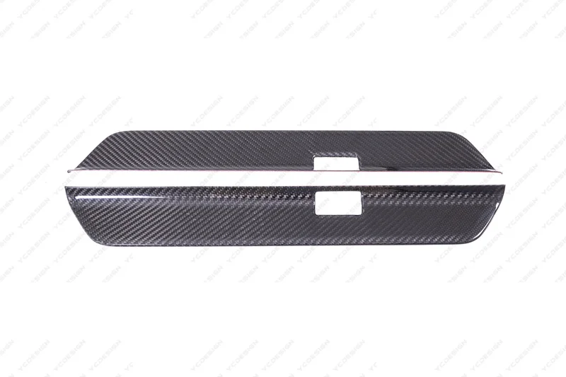 Car Accessories Dry Carbon Fiber DCF Front Door Sill Cover Fit For 2023-2024 TESLA Model 3