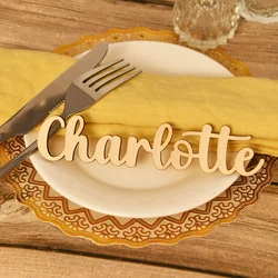 Cartões de mesa personalizados para casamento, etiquetas com nomes de madeira personalizados, configurações de nome do lugar, etiquetas de nome do convidado, festa de aniversário