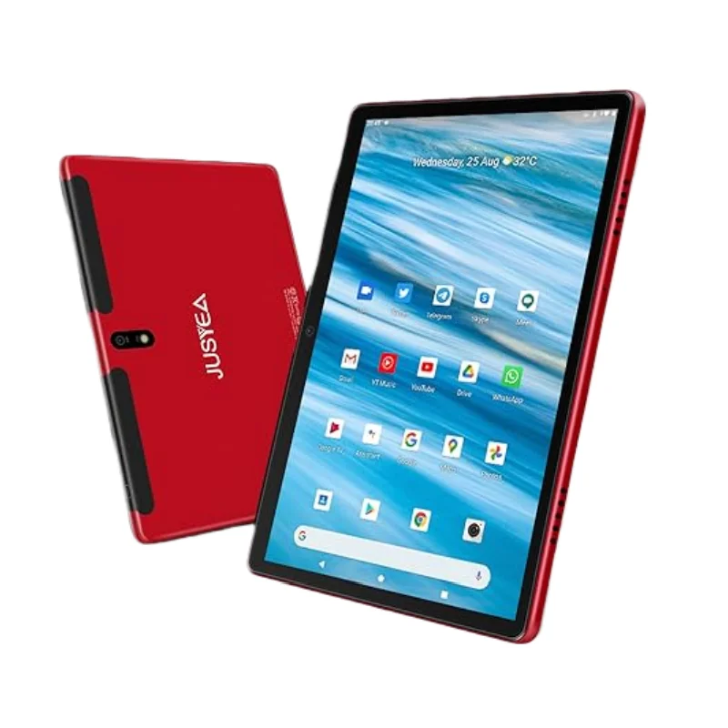 JUSYEA 10,1-Zoll-Android-10-J5-Tablets, ultradetragbar, 4 GB RAM, 64 GB ROM, Octa-Core, 8000 mAh, Typ-C, WLAN, Bluetooth 5.0, 1280 x 800 Pixel – Detail 9