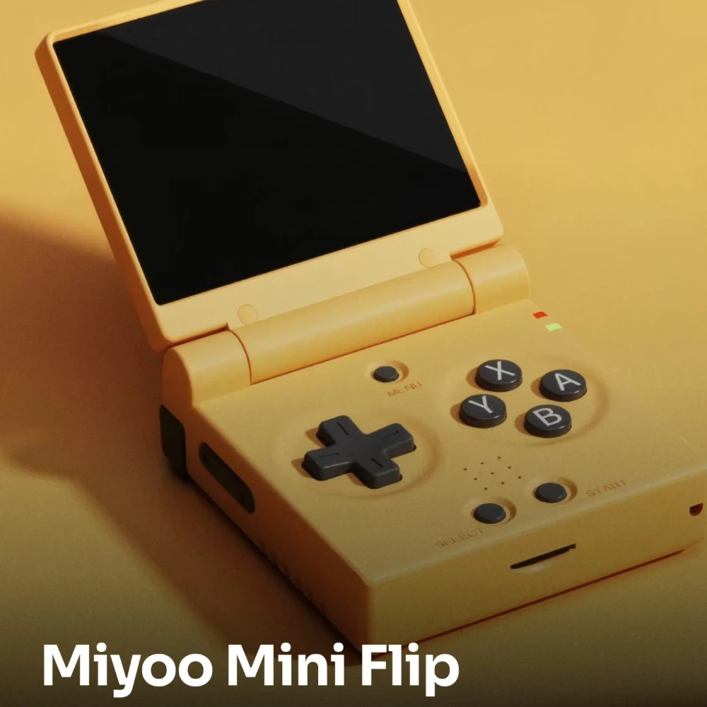 

MIYOO Mini Flip Handheld Retro Game Console Foldable IPS Screen Mini Pocket Portable Game Consoles GBA Simulator Players Gifts