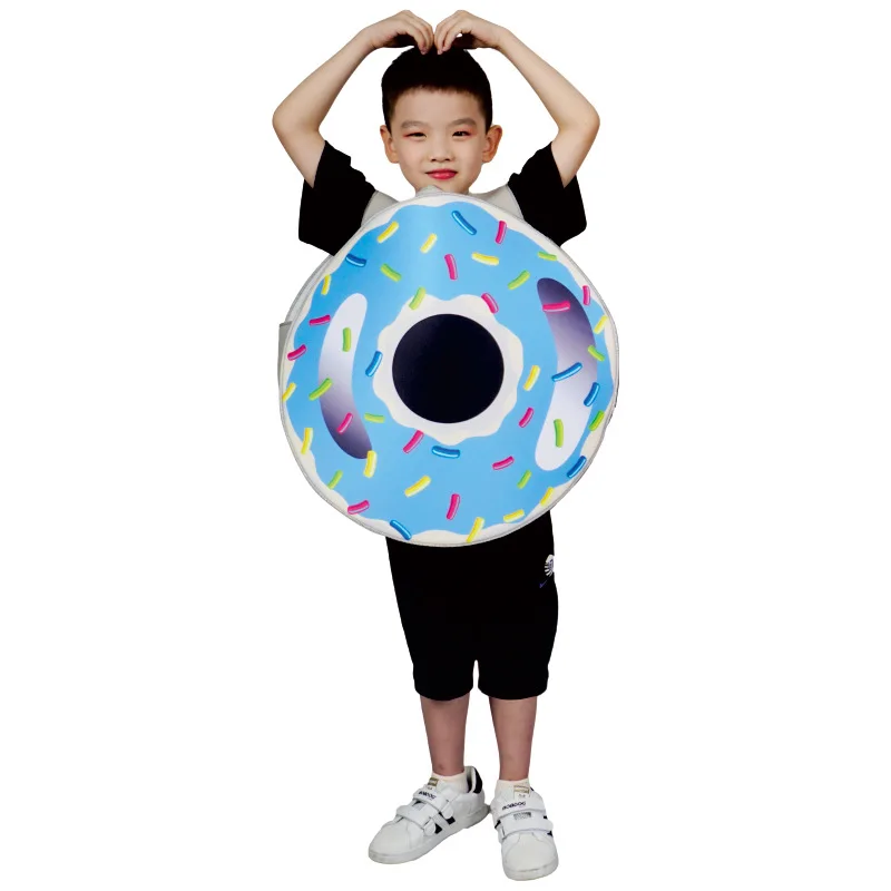 Lustige Essen Puppe Kleidung Bühne Donut Eltern-Kind Kleidung Familie Kindertag Urlaub Party verkleiden