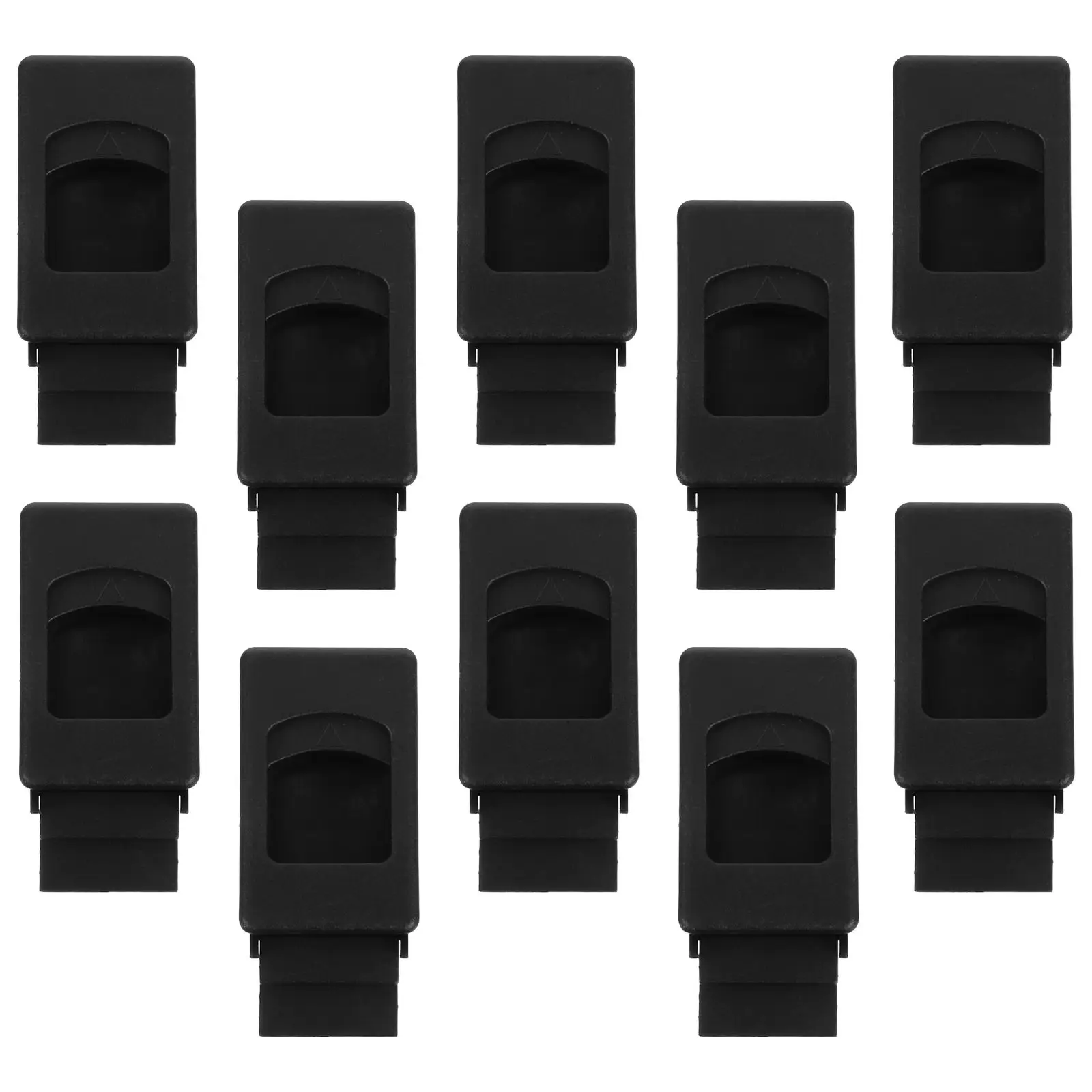 

10 Pcs Plastic Cabinet Door Buckle Push to Open Latch Button Mobile Box Electric Lock Childproof Durable Material Easy Install