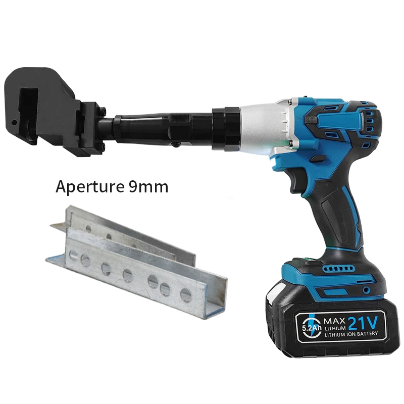 KY100-M6 Electric C Steel Hole Punch Gun Lightweight Lithium 21V Brushless Motor Solar Bracket Punching