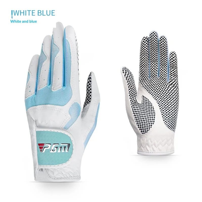 PGM قفازات الجولف النسائية ستوكات مادة الليكرا قفازات نسائية مع جزيئات غير قابلة للانزلاق قفازات ركوب الدراجات #5
