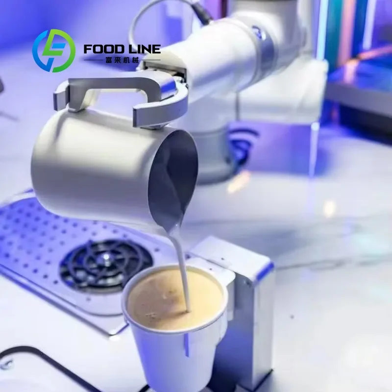 Máquina de Café Robótica con IA Personalizada, Modelo Nuevo con Certificación CE, Latte Art, Barista Inteligente, Máquina Expendedora Comercial