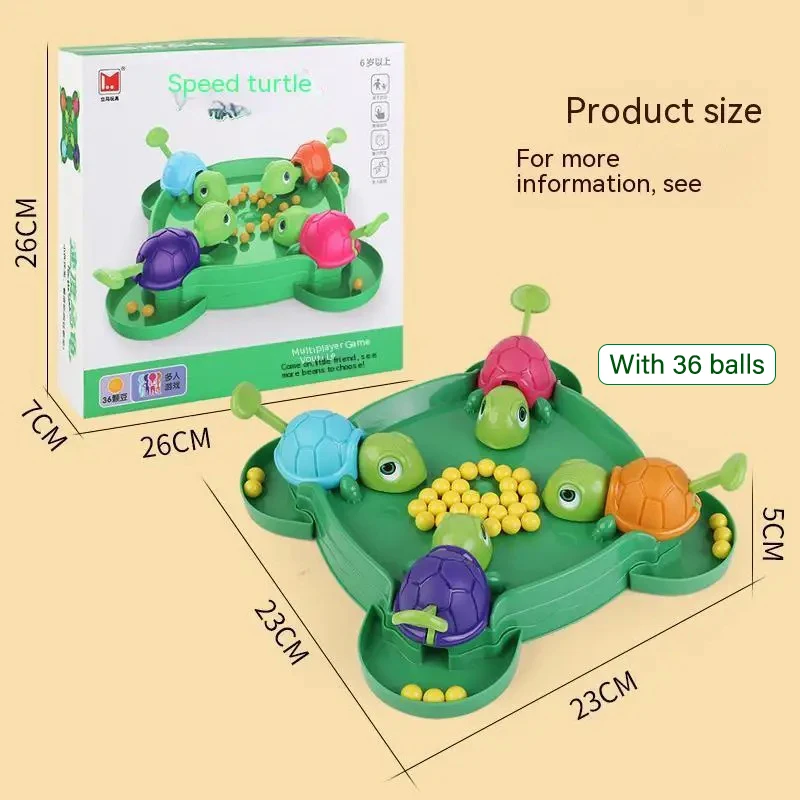 Juego de mesa de fiesta familiar para niños, juego de mesa de tortuga Hungry, juguetes educativos, Bola de frijol, regalo de cumpleaños Ideal para