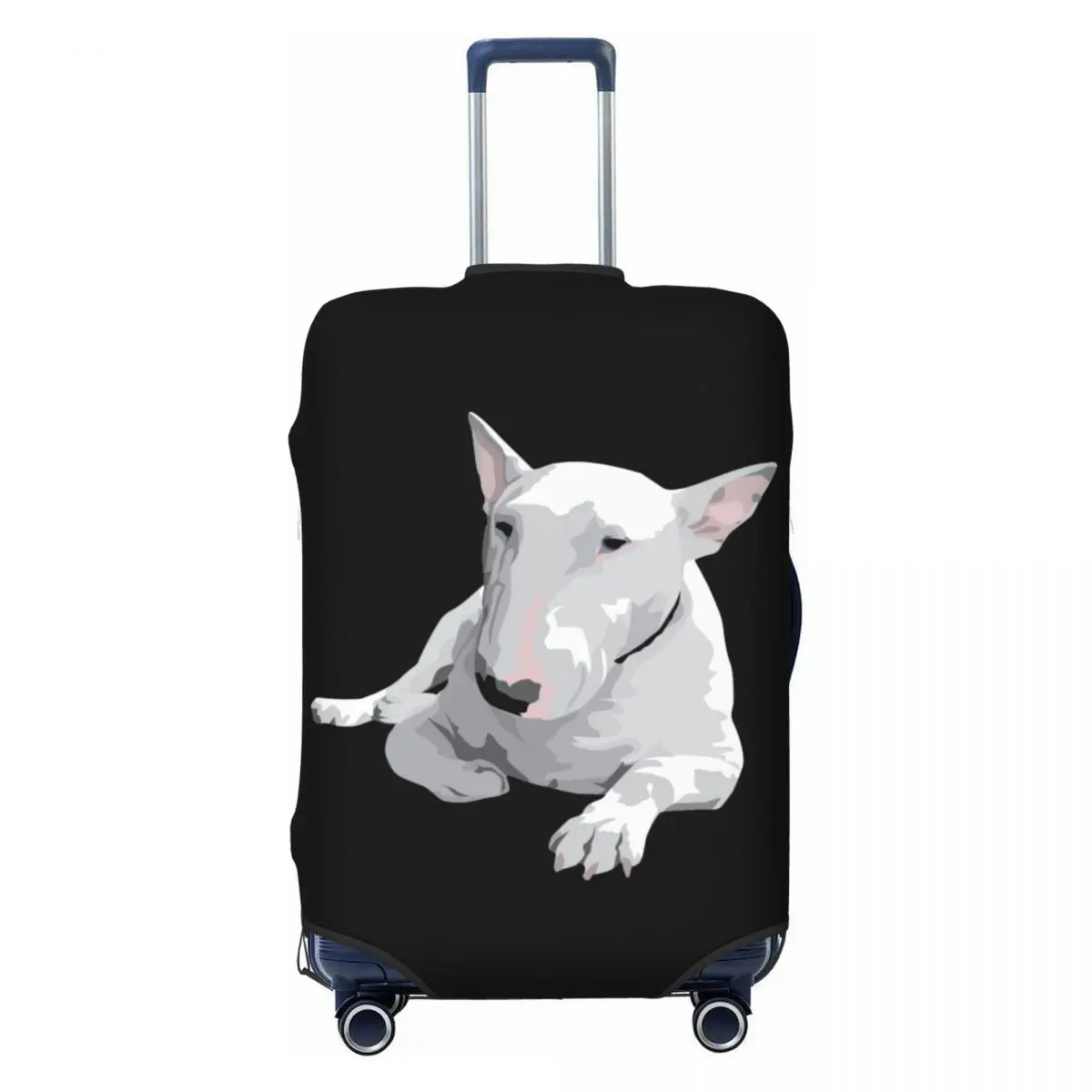 

Custom English Bull Terrier Luggage Cover Cute Suitcase Protector Covers Suit For 18-32 inch