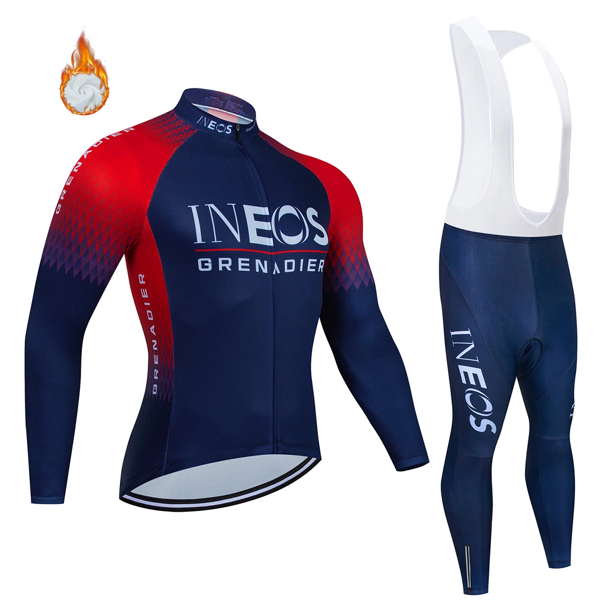 INEOS Men\'s Bike Clothing Cycling Pants Man Uniform Jersey Jacket Set Mtb Winter Male Bib Laser Cut Tricuta Sports Pro 2022 Suit