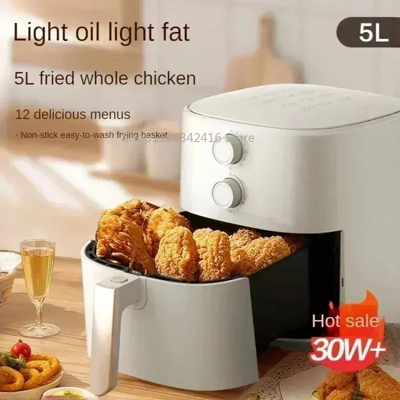 Intelligent Multifunctional Large Capacity Electric Air Fryer Deep Fryer for Home French Fries Cooking