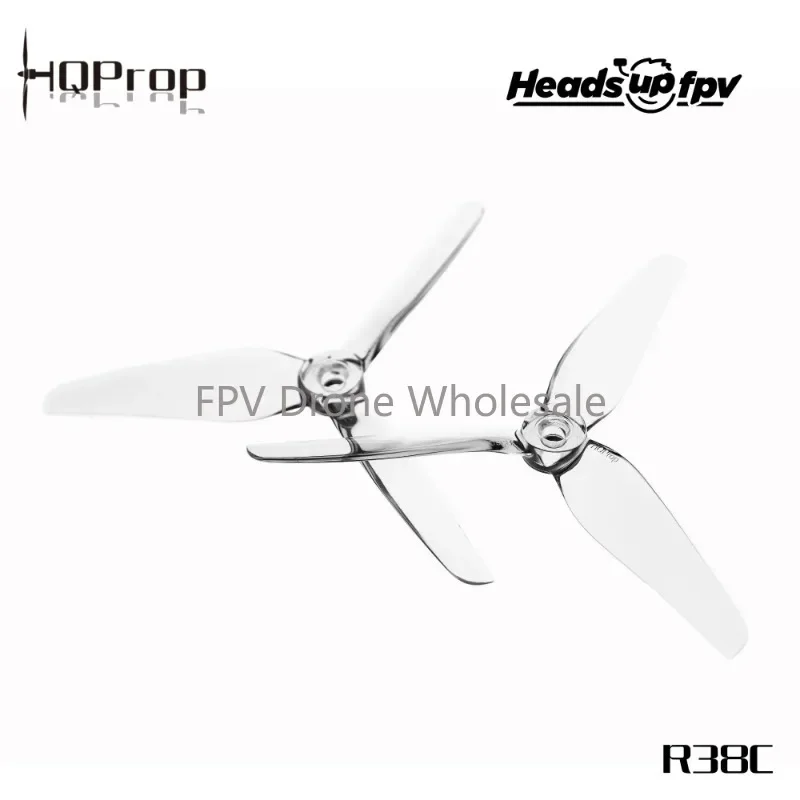 

8 пар HQProp HeadsUp Racing R38C Clear (8CW + 8CCW)-поликарбонат