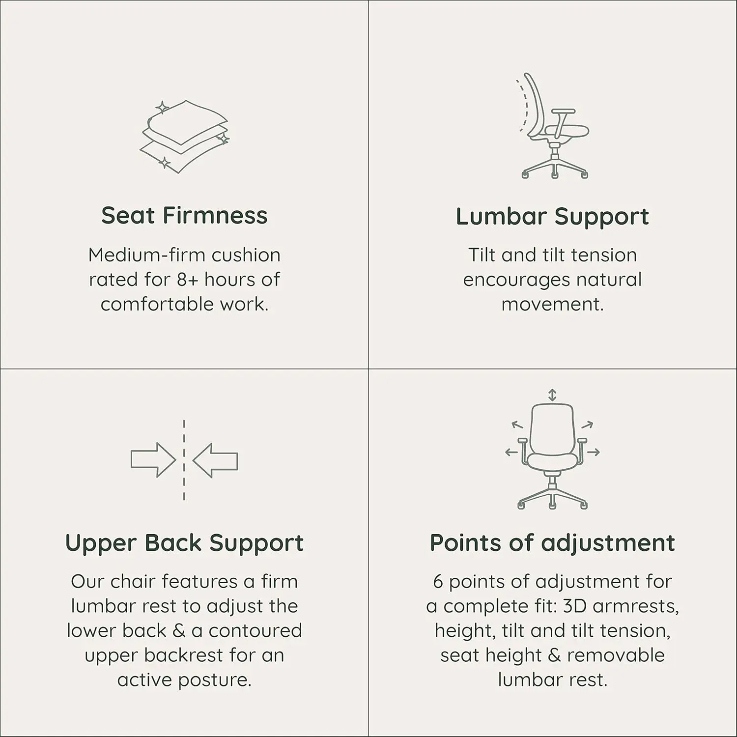 كرسي مكتب تنفيذي عالي الأداء مع مقعد خلفي محيطي ومسند قطني قابل للتعديل - رغوة عالية الكثافة #6