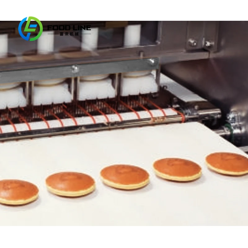 Customized Full Automatic Dorayaki Pancake Line Bean Paste Cake Production Equipment