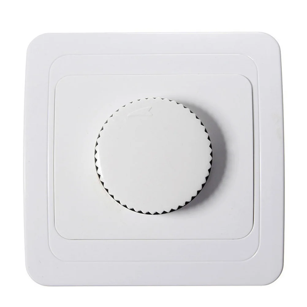 

81x81mm Panel Dimmer Switch 220V Rotary Wall Switch Adjustable Brightness Energy Saving Light Control Dimmer Wall