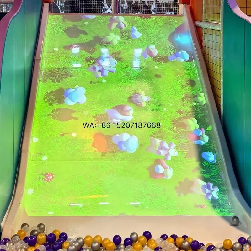 Wmwmnu Smart Digital Interactive Projection Slide Game System Wall Games for Indoor Playground Slide Equipment for Children