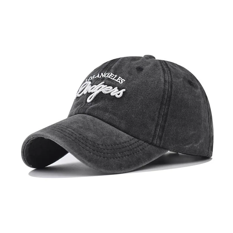 

Vintage Washed Distressed Baseball Cap Golf Dad Hat Cotton Washed Vintage Los Angeles Baseball Four Seasons New Style