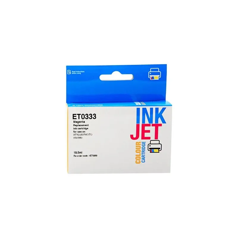 EPSON MAGENTA E333 alternative ink cartridge, replaces C13T03334010 XET0333C imprimirbien.com