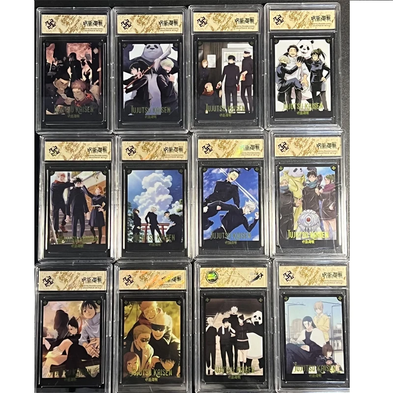 

Anime Jujutsu Kaisen Gojo Satoru Fushiguro Megumi Kugisaki Nobara Collection Cards Christmas Birthday Gifts Children's Toys
