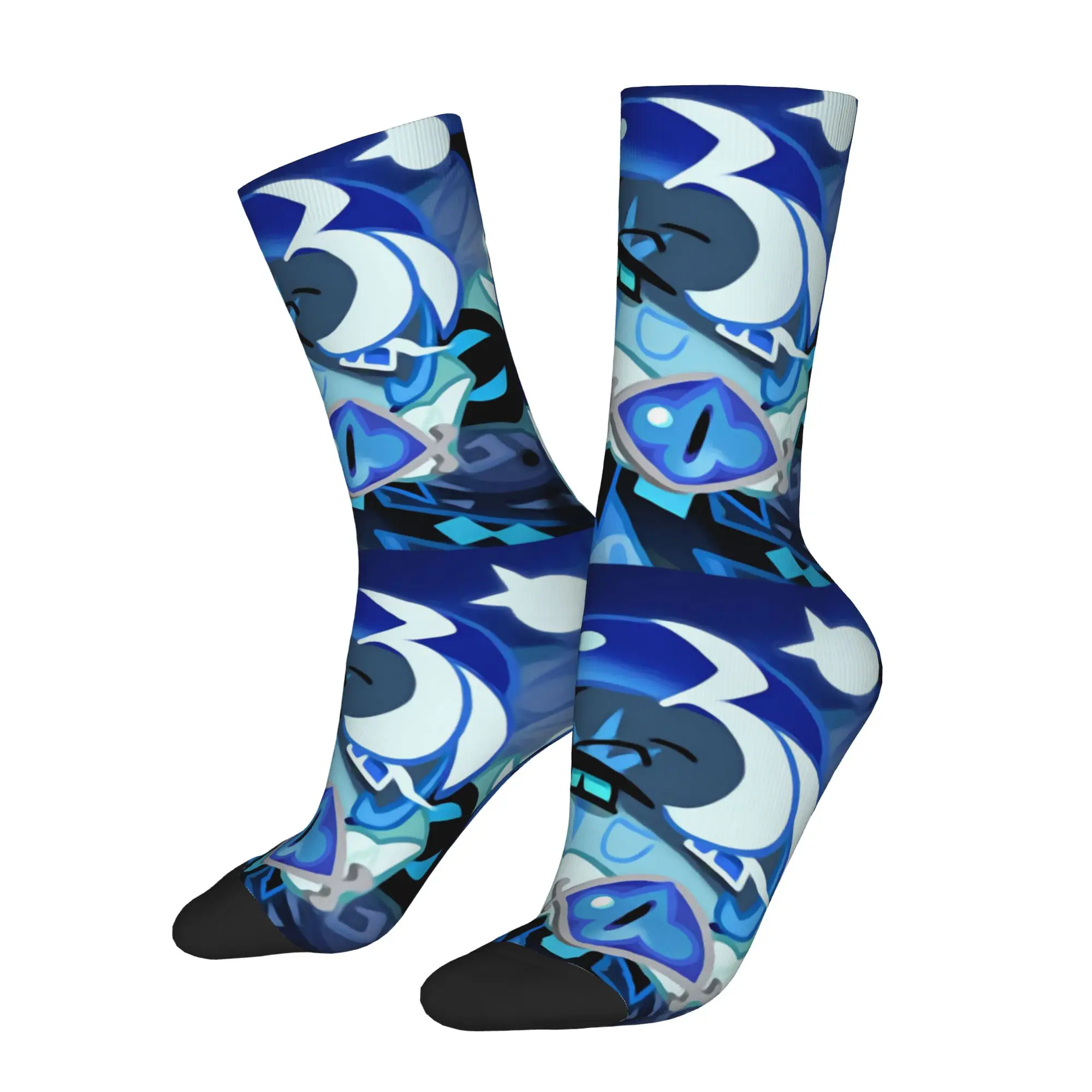 Shadow Milk Cookie Run Kingdom Socks Men Women Cute Cartoon Anime Socks Crazy Spring Summer Autumn Winter Middle Tube Socks Gift