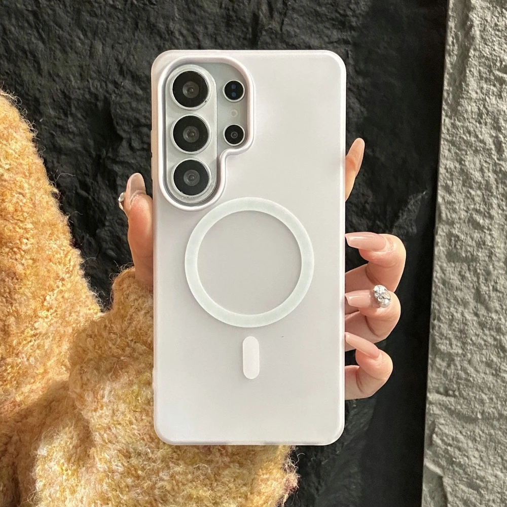 Case For Samsung Galaxy S26 Ultra Matte Hard Luxury Skin Feel Magnetic Shockproof Phone Case For Samsung Galaxy S26 Shell Bumper