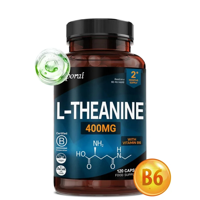 L-Theanine 400 ملغ - يقلل من التعب ويعزز إنتاج الطاقة، ويساعد على الاسترخاء، ويخفف التوتر والجهاز العصبي #1