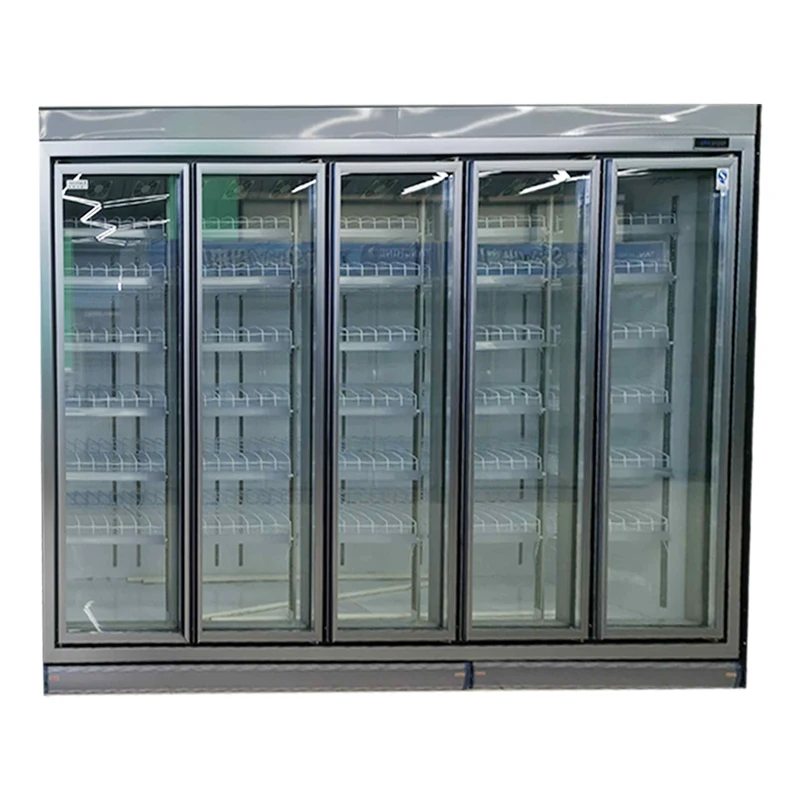 

(customized)Drink display refrigerator supermarket glass door refrigerator milk