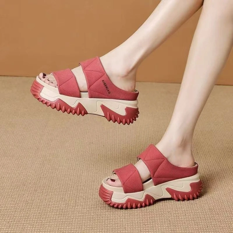 2024The New Women Shoes High Quality Platform Sandals  Fashion Increase Platform Sandals Retro Shoes for Women Zapatos De Mujer