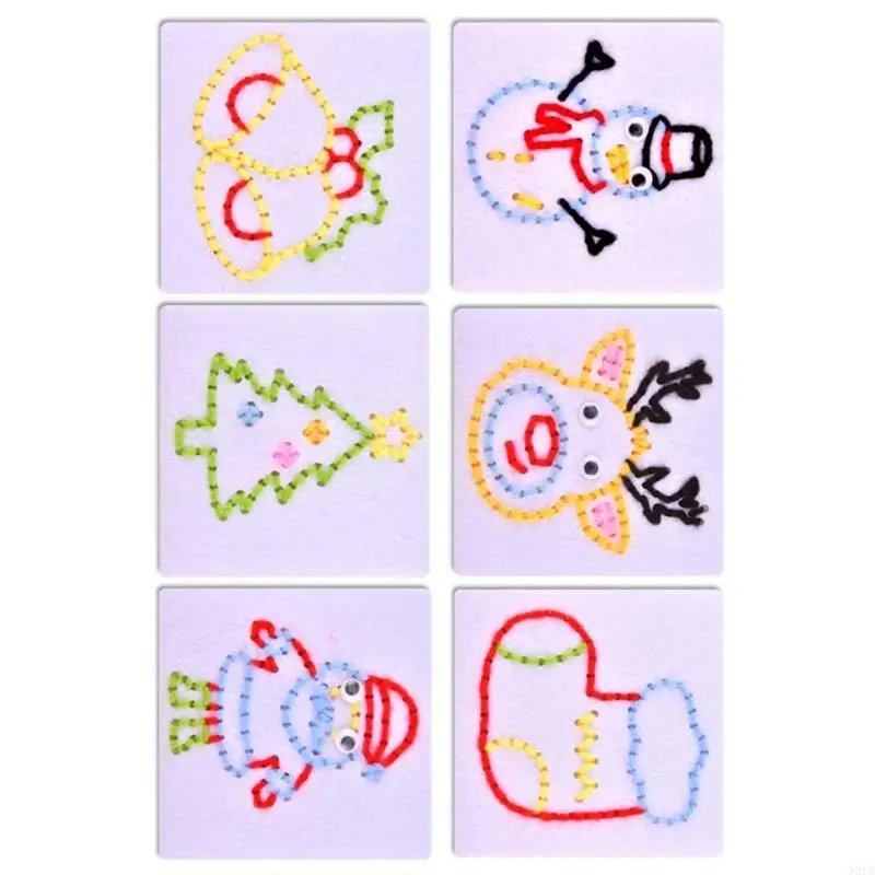 Kids Safe Sewing Toy Sensory Play Lacing Threading Practice Game Educational Toy A2UB
