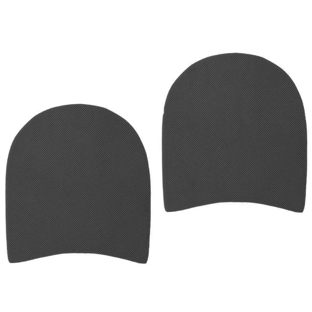 2 Pair Black Shoe Repair Accessories 3.5mm Thick Heel Replacement Anti-Slip Heel Pads Rubber Sole Pads For Men & Women