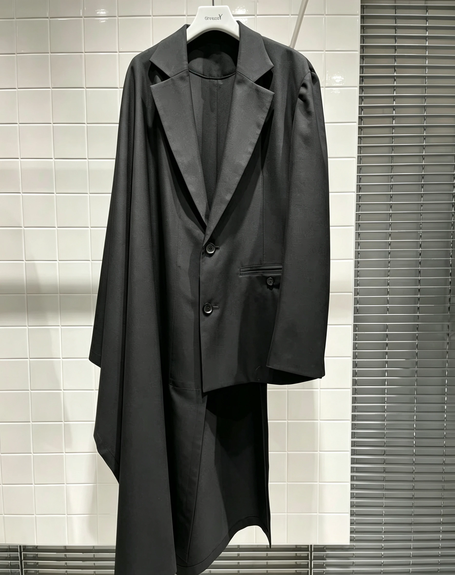 YamamotoStyle Suit Coat，Single-layer Design Wind Jacket, Asymmetrical Coat, HighQuality Creative Design Jacket,Unisex Style