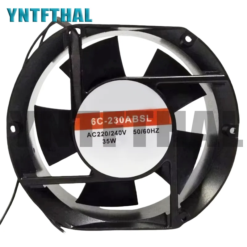 

Хорошо протестирован 6C-230ABSL охлаждающий вентилятор переменного тока 220 В/240 В 35 Вт 50/60 Гц 17251 17 см 172*150*51 мм 2 провода